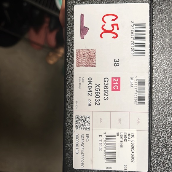 Chanel Logo Raffia Sandals & Slides - Picture 5 of 5